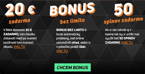 niké casino,20€ zadarmo + Bonus bez limitu + 50 spinov zadarmo 